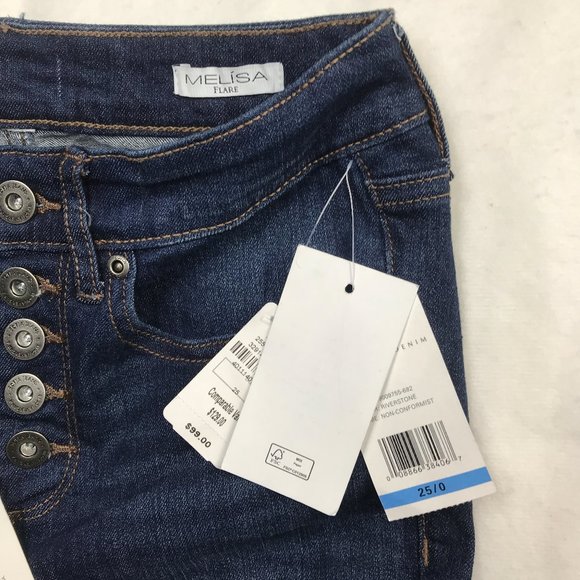 NWT NM Sanctuary Flare High Waist Stretch Jean - Picture 12 of 15